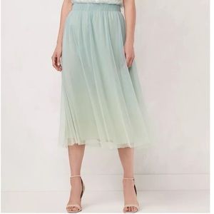 Ombre midi skirt